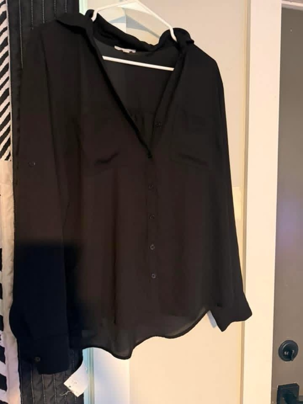 Maurices Black Button-Down Shirt